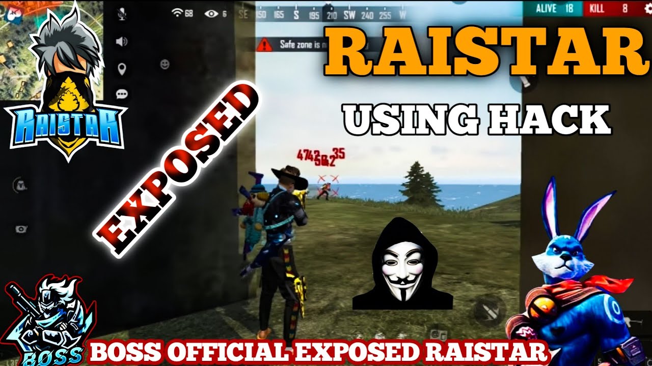 RAISTAR USING HACK 😲,//BOSS OFFICIAL EXPOSED RAISTAR 🇮🇳🇮🇳😲😲