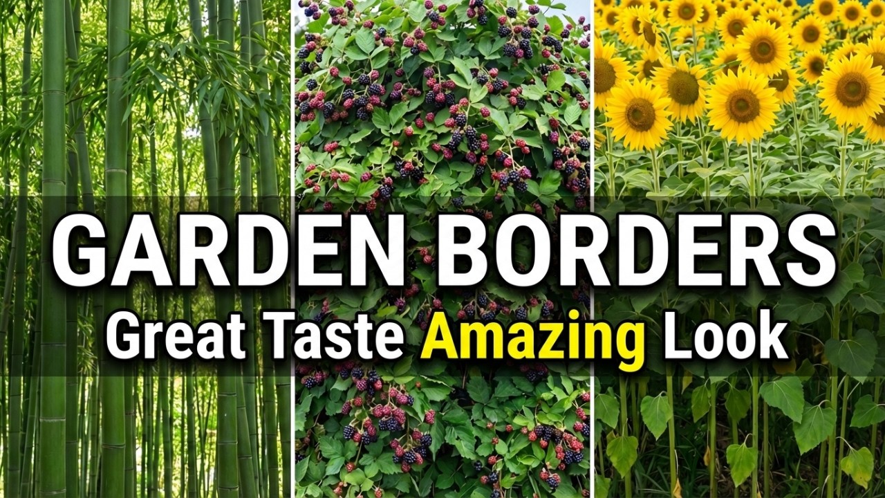 10 Fast Growing Garden Borders That Taste Great and Look Amazing...!
