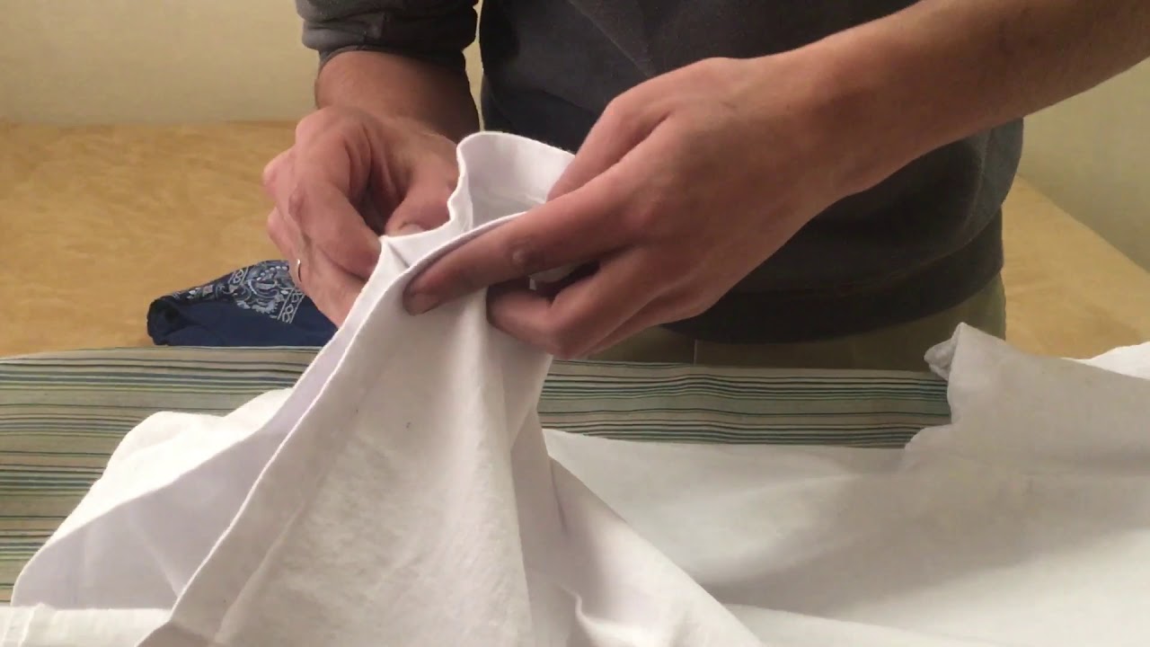 How to iron a t shirt with creases