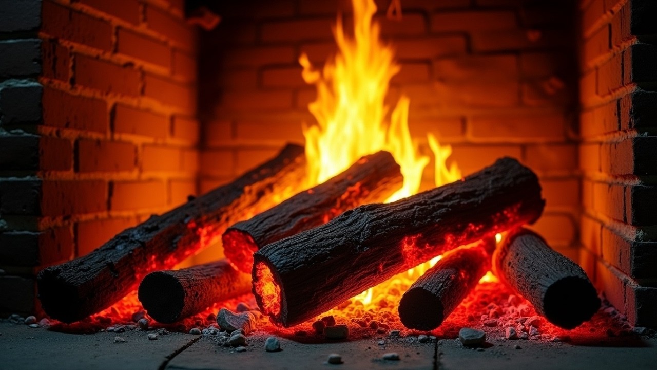 🔥 Fireplace 4K UHD! Fireplace with Crackling Fire Sounds. Fireplace Ambience