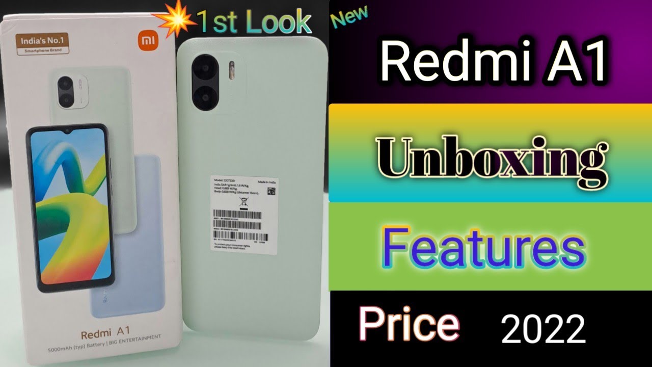 Redmi A1 Unboxing | Redmi A1 First Look | Redmi A1 Review | Redmi A1 Features |