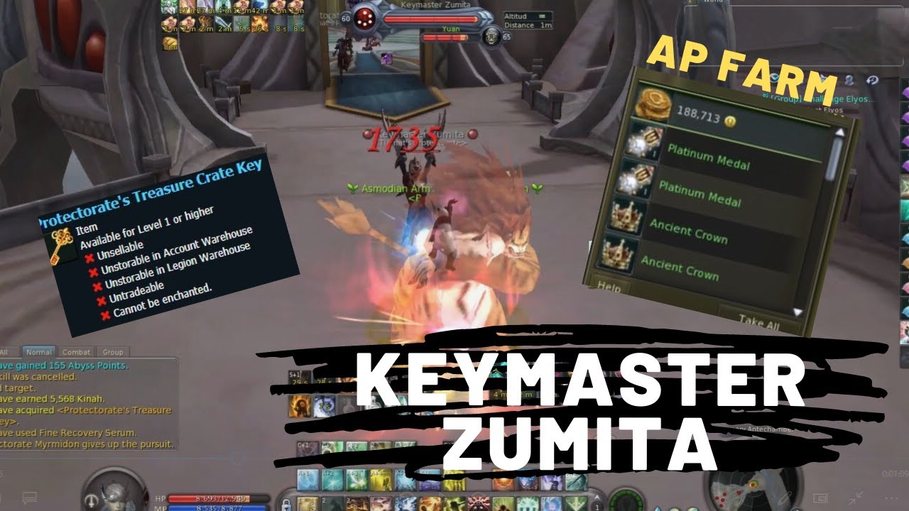 [AionYuan] Keymaster Zumita | AP Farm Tiamaranta's Eye | Asmodian | Aion Asia 4.6 |