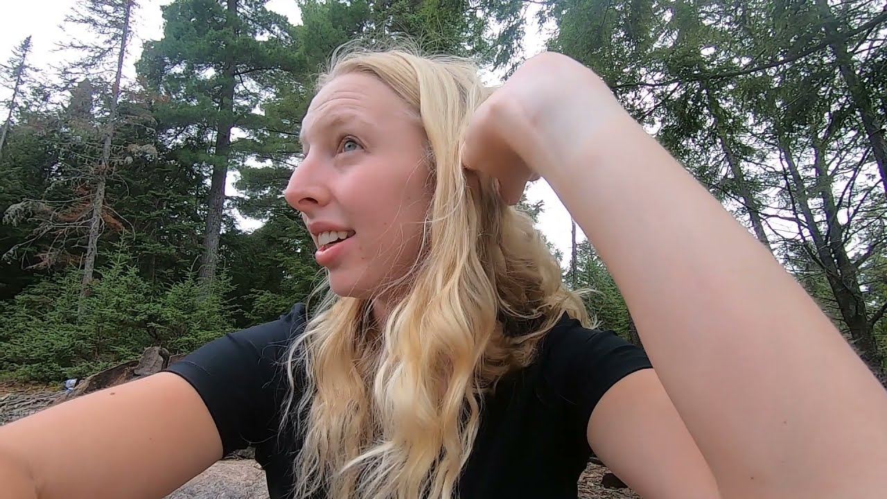 Beckycam: Wally tips the canoe!