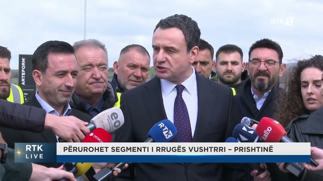 Ceremonia e përurimit të segmentit të rrugës Vushtrri-Prishtinë 19.03.2026
