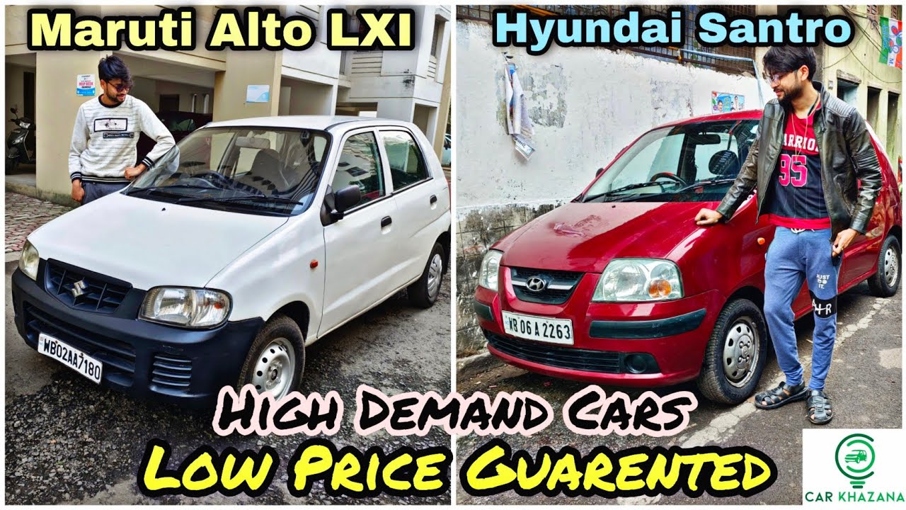 Maruti Alto and Hyundai Santro|Hot Favourite used cars on sale at Cheapest Price|Car Khazana|Kolkata