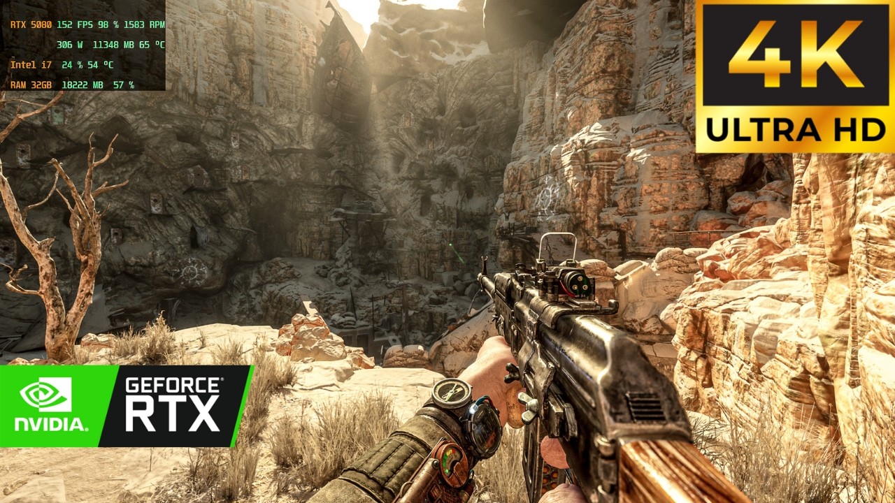 METRO EXODUS IN RTX 5080 NEW IN THE DESERT (MAX SETTINGS 4K)