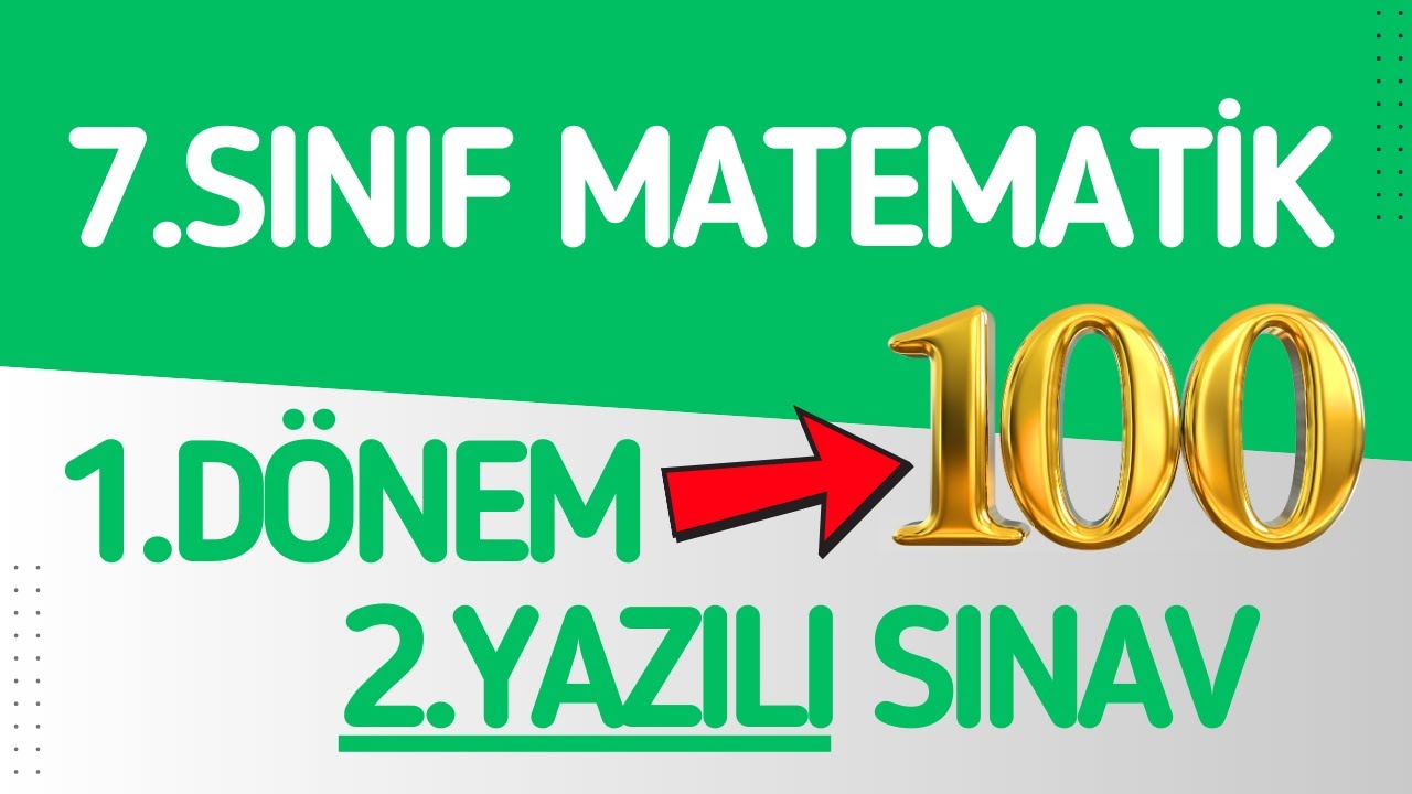 7.Sınıf Matematik 1.Dönem 2.Yazılı Sınavı