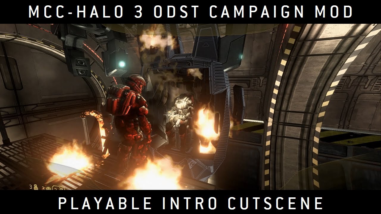 Halo MCC: Halo 3 ODST Campaign Mod- Playable Intro Cutscene