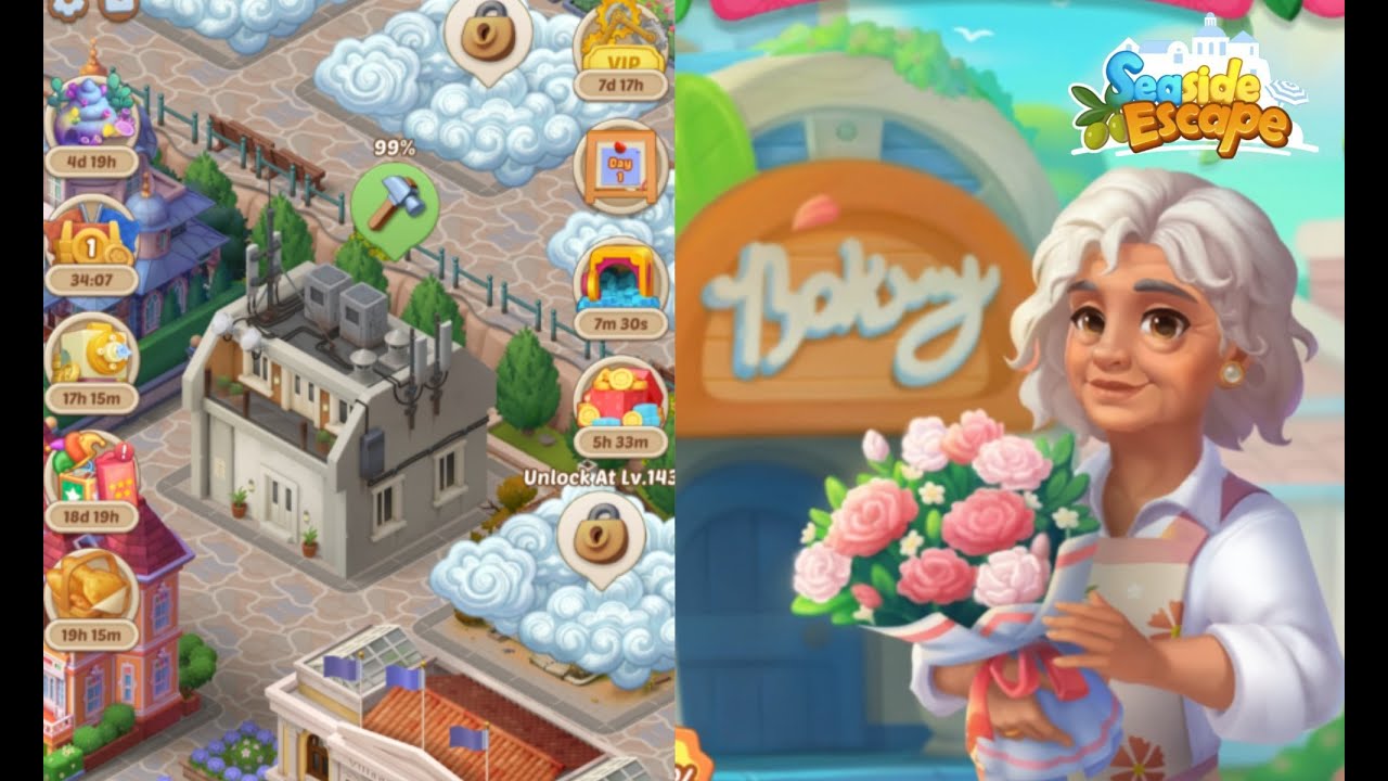 Seaside Escape |  Level  139-140  Part 167  🏝🏖   #merge
