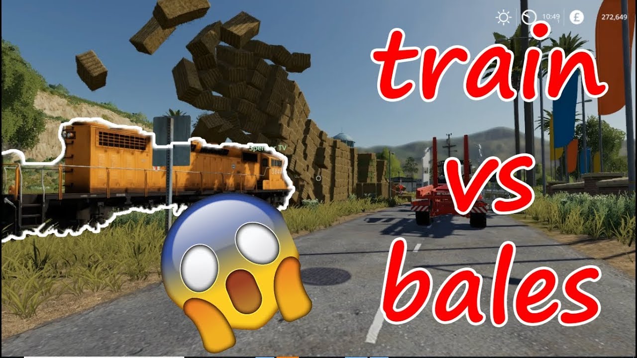 FS19-BALES VS TRAIN