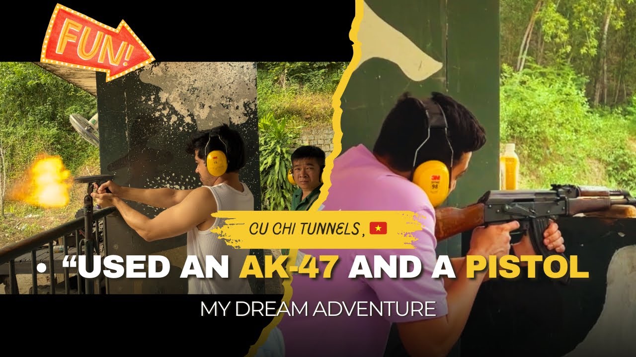 Shooting Guns for the First Time | AK-47 & Pistol Action 