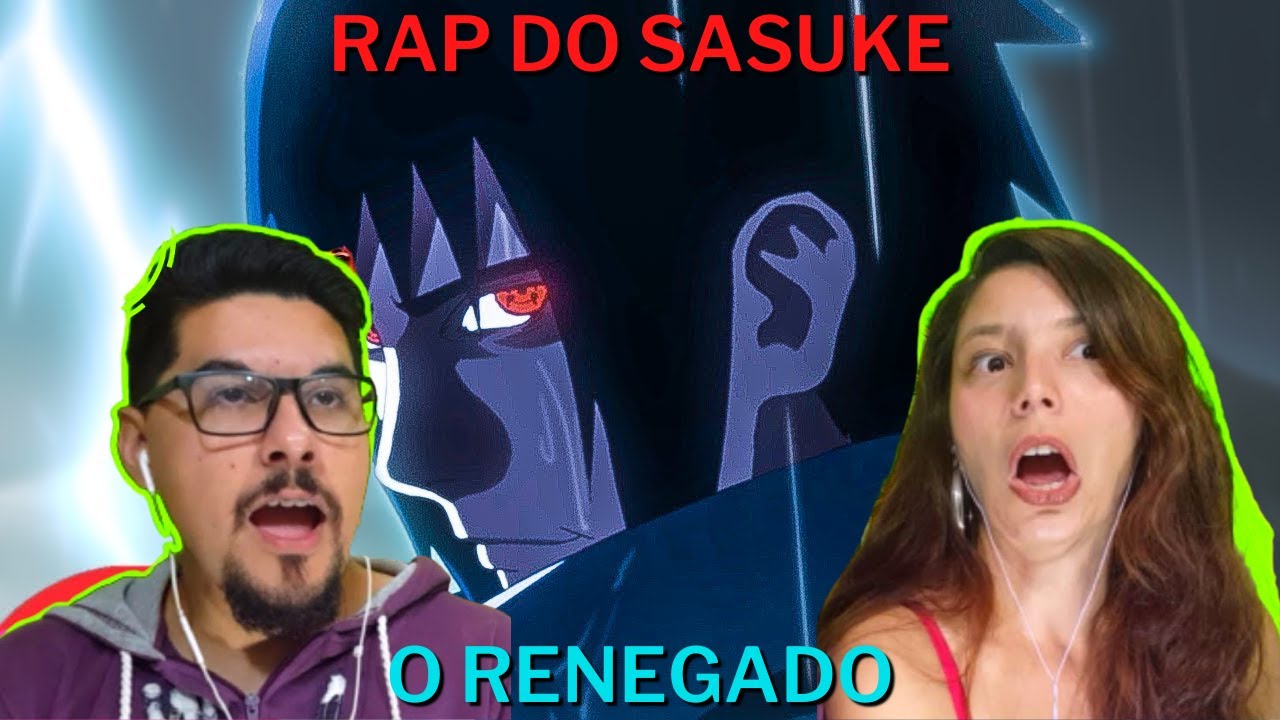 Roqueiros reagindo a RAP - Rap do Sasuke - O RENEGADO [Primeira Reação Vida Sem Trilhos] REACT VST