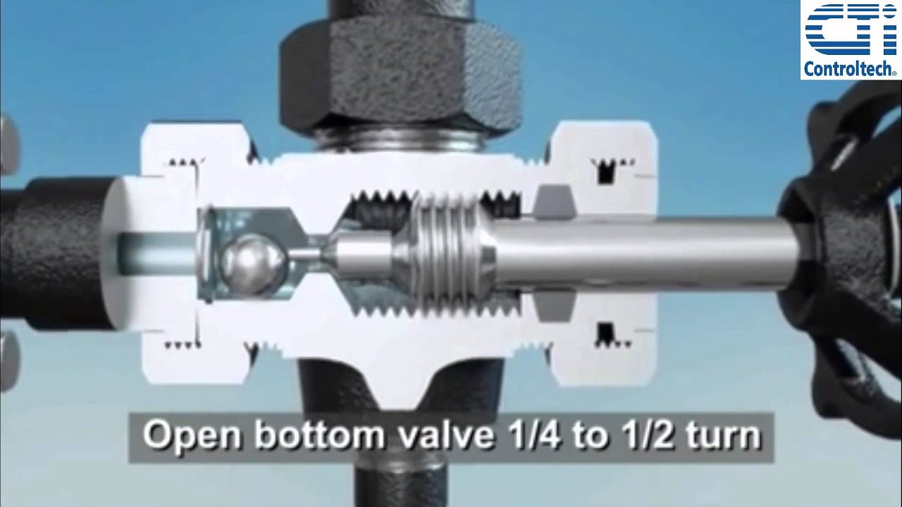 Commissioning a Jerguson Glass Level Gage with Safety Ball Check Valves