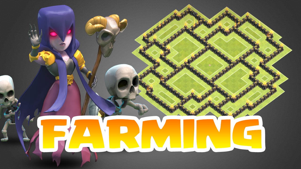 Clash of Clans - HDV 9 | VILLAGE FARMING #1