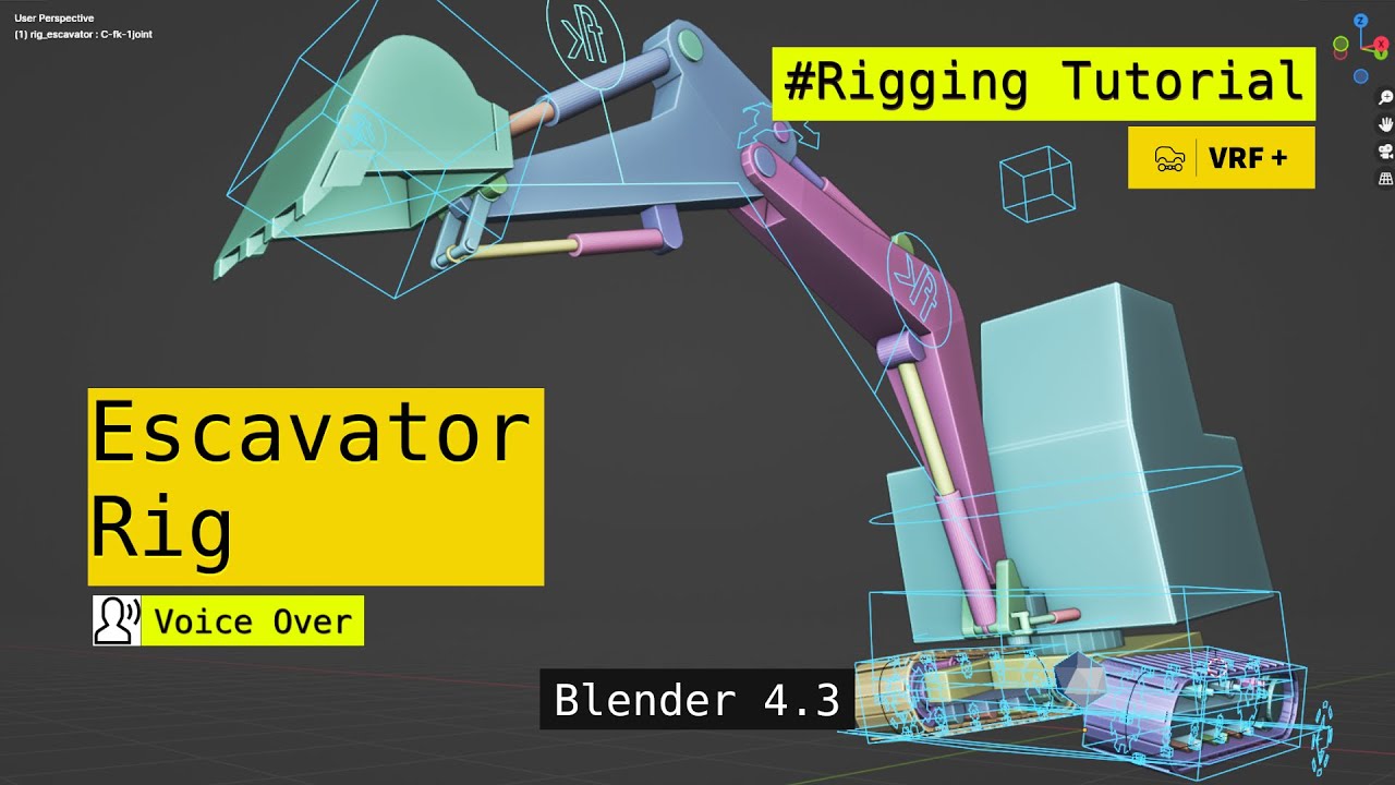 How to Rig Excavators in Blender (FAST)