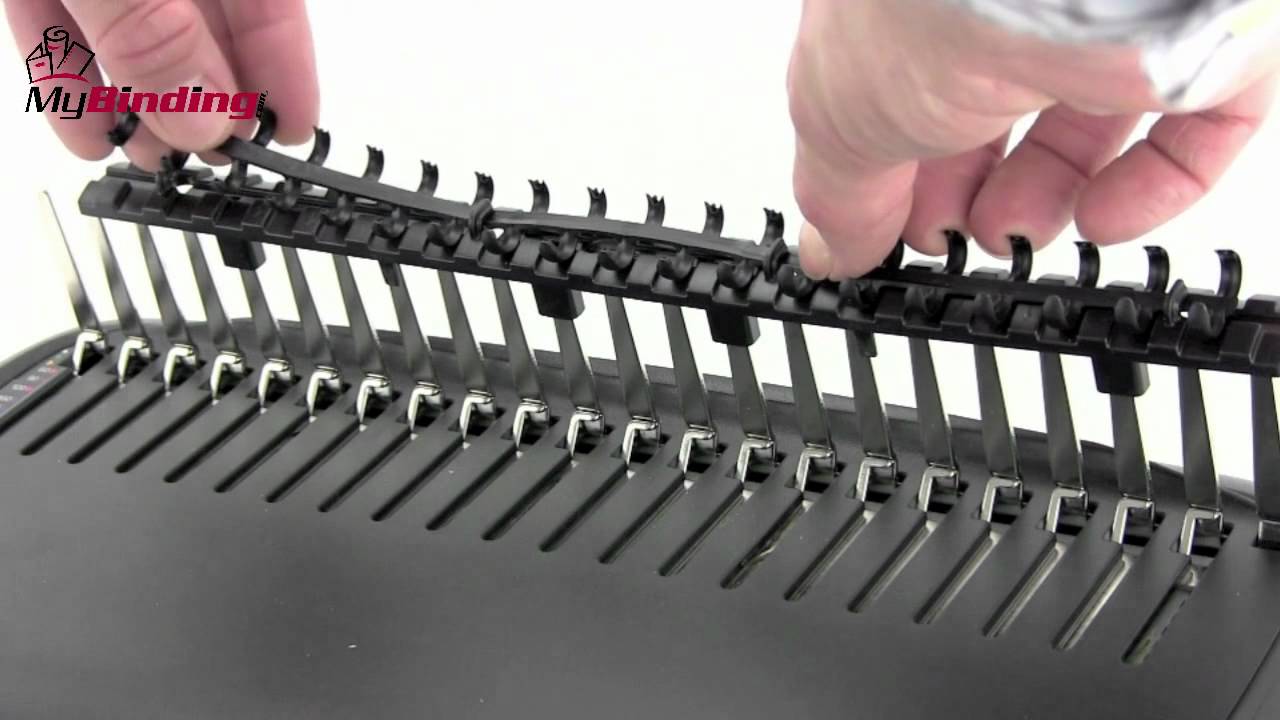 GBC CombBind C110e Plastic Comb Binding Machine Demo