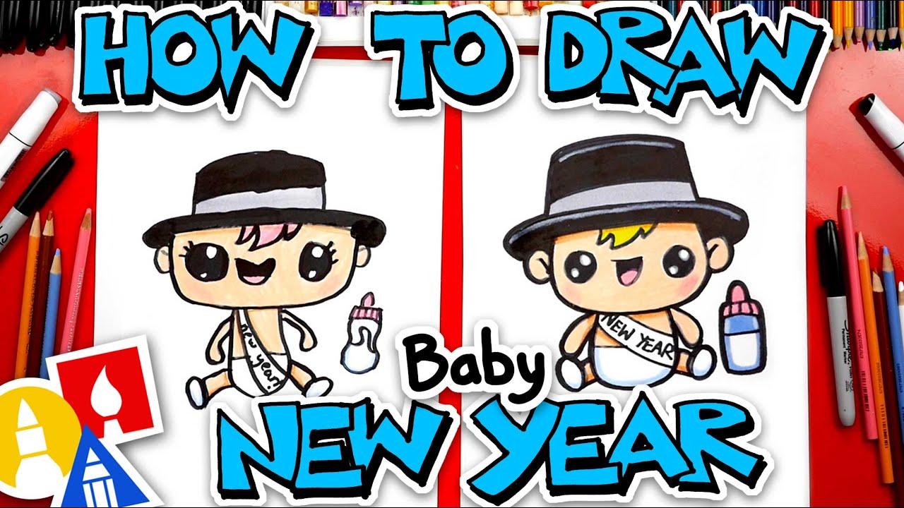 How To Draw Baby New Year