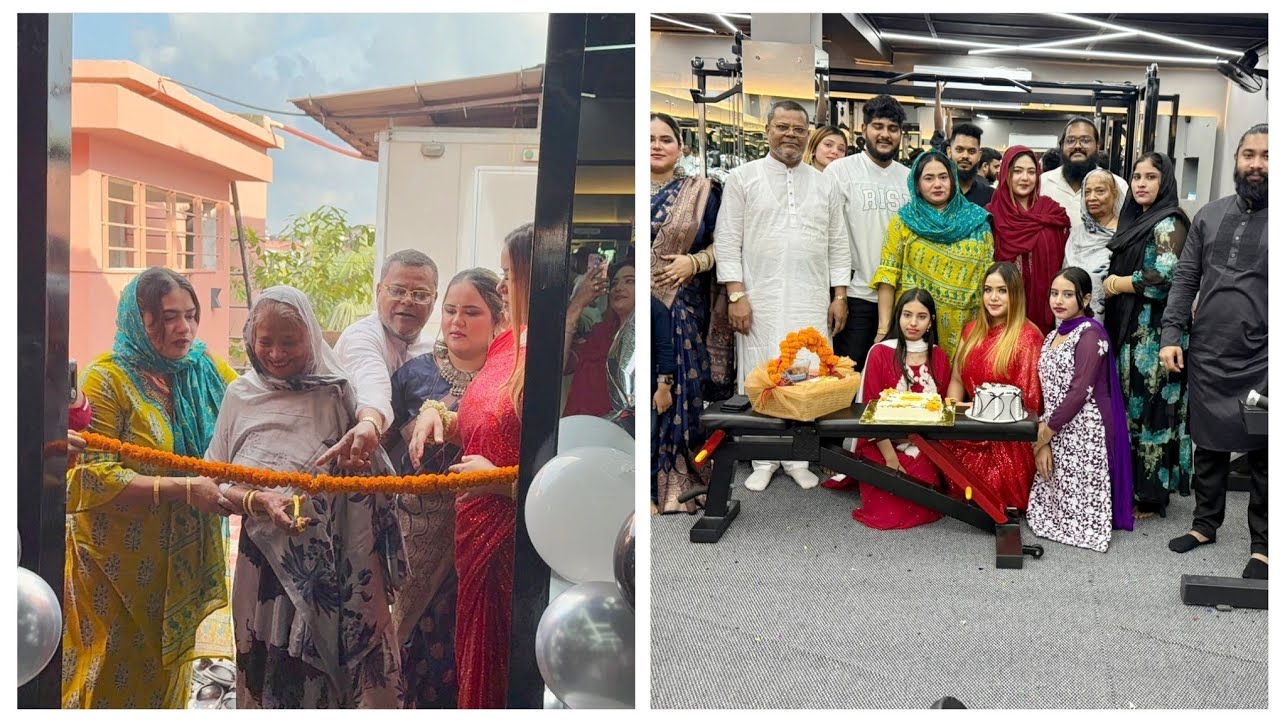 আজকে আমাদের পার্সোনাল জিমের উদ্বোধনী অনুষ্ঠান😍|| Opening Ceremony Of Our Luxurious Gym🥰