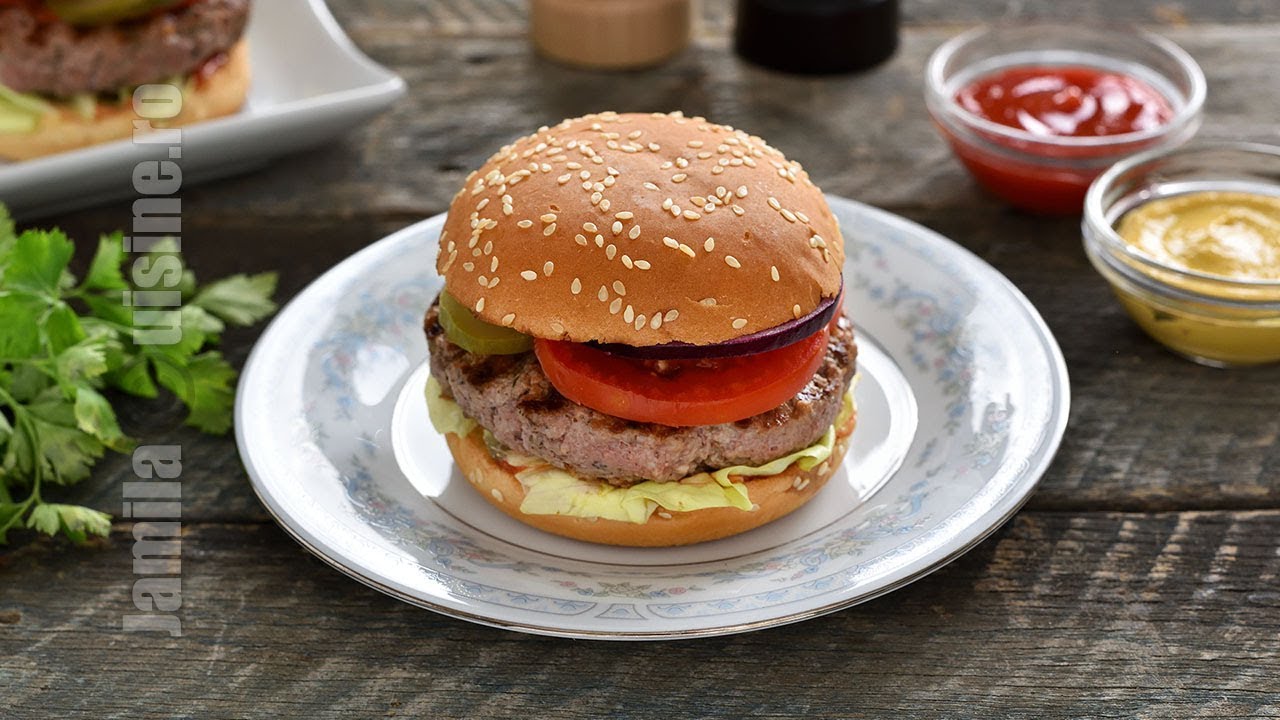 Burger de vita facut in casa  (CC Eng Sub) | JamilaCuisine