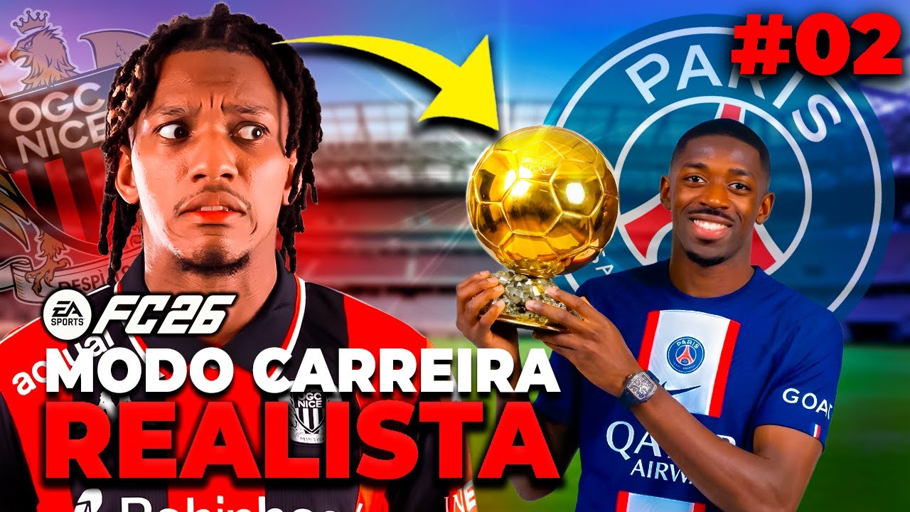 ENCARAMOS O PSG! 😱🔥 | EA FC 26 | Modo CARREIRA REALISTA #EP2