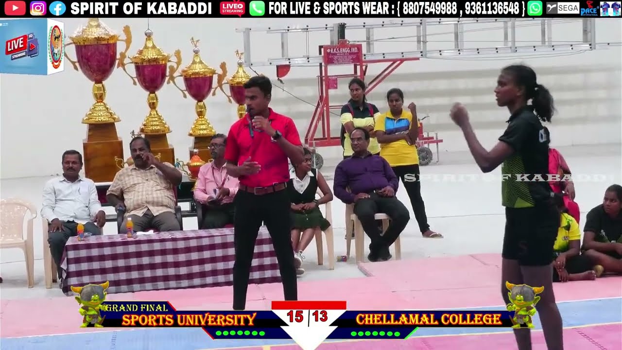 FINAL - 2ND HAL / TNPE SPORTS UNIVERSITY VS CHELLAMMAL COLLAGE /TNPE SPORTS UNIVERSITY KABADDI MATCH