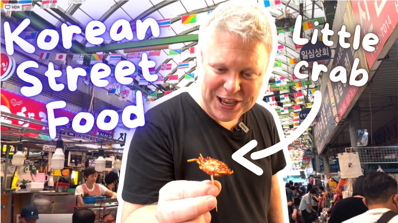 INSANE Korean Street Food at Gwangjang Market in Seoul! | 광장시장 먹방투어!