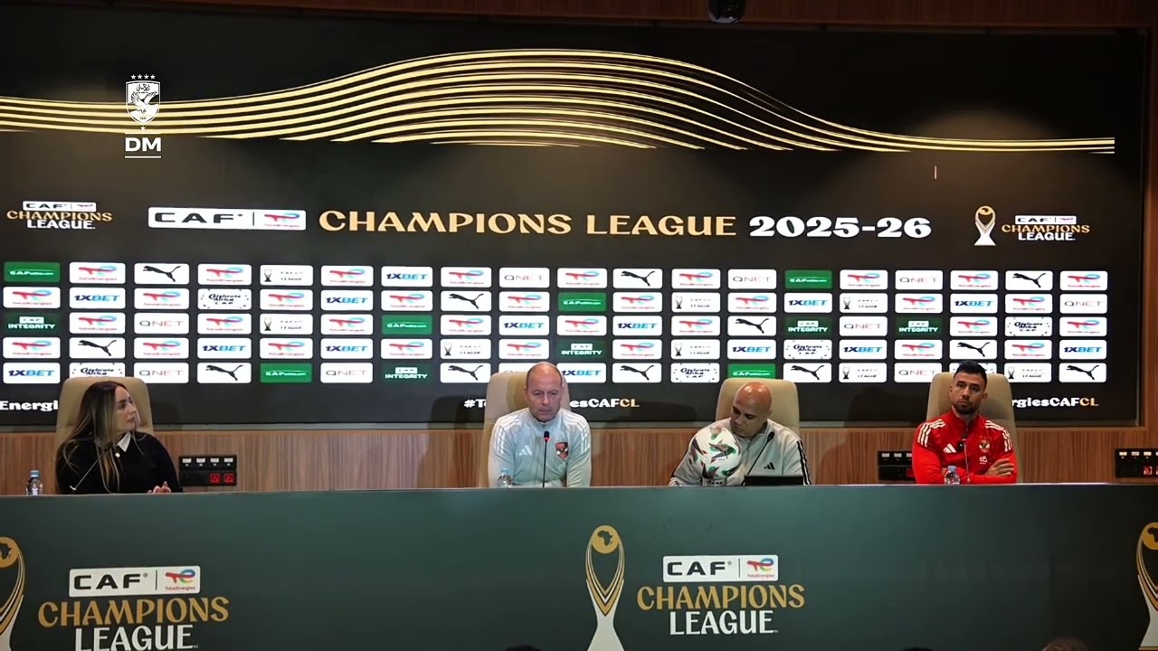 المؤتمر الصحفي لمدربنا توروب وتريزيجيه قبل مباراة الجيش الملكي في دوري الابطال