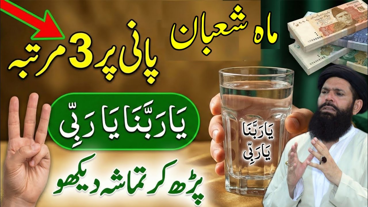 Mahe Shaban Pani Par 3 Bar Ya Rabbana Ya Rabi Parhne Ke Faide | Ubqari | Tasbeeh Khana 