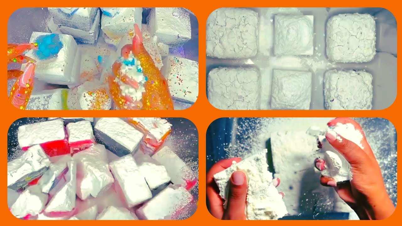 ◻️🌪️ Cornstarch Crunchies Dump | #gymchalk #asmr #oddlysatisfying #gymchalkedit #gymchalkcrush 
