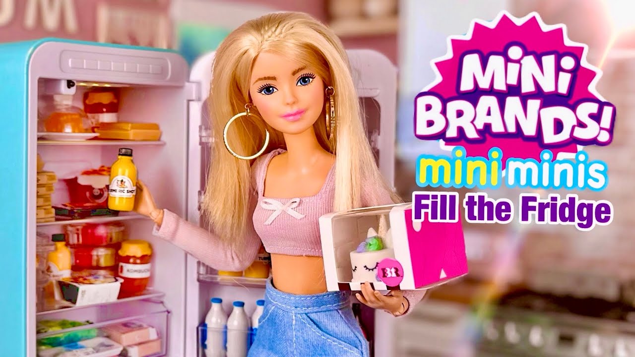 Mini Brands Mini Minis Fill the Fridge! Are They Barbie Doll Size? ZURU