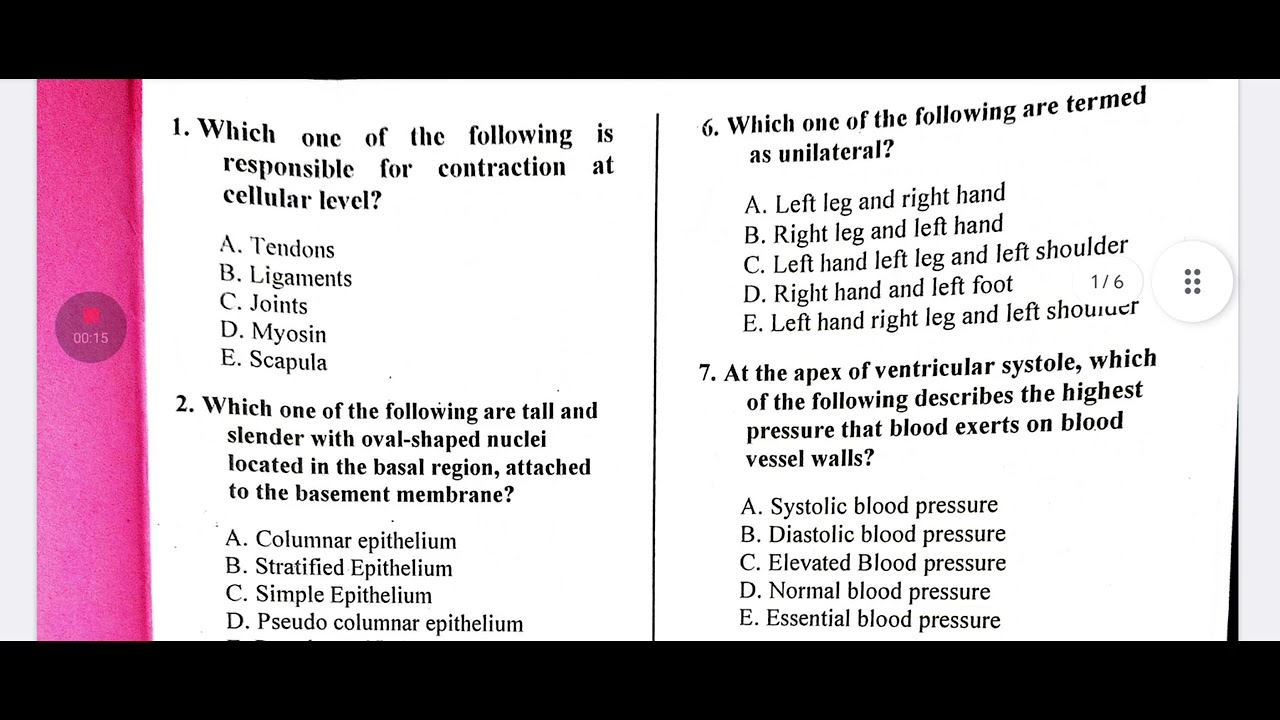 Pharmacy Technician First Year Paper 1 Answer Key | 14 December