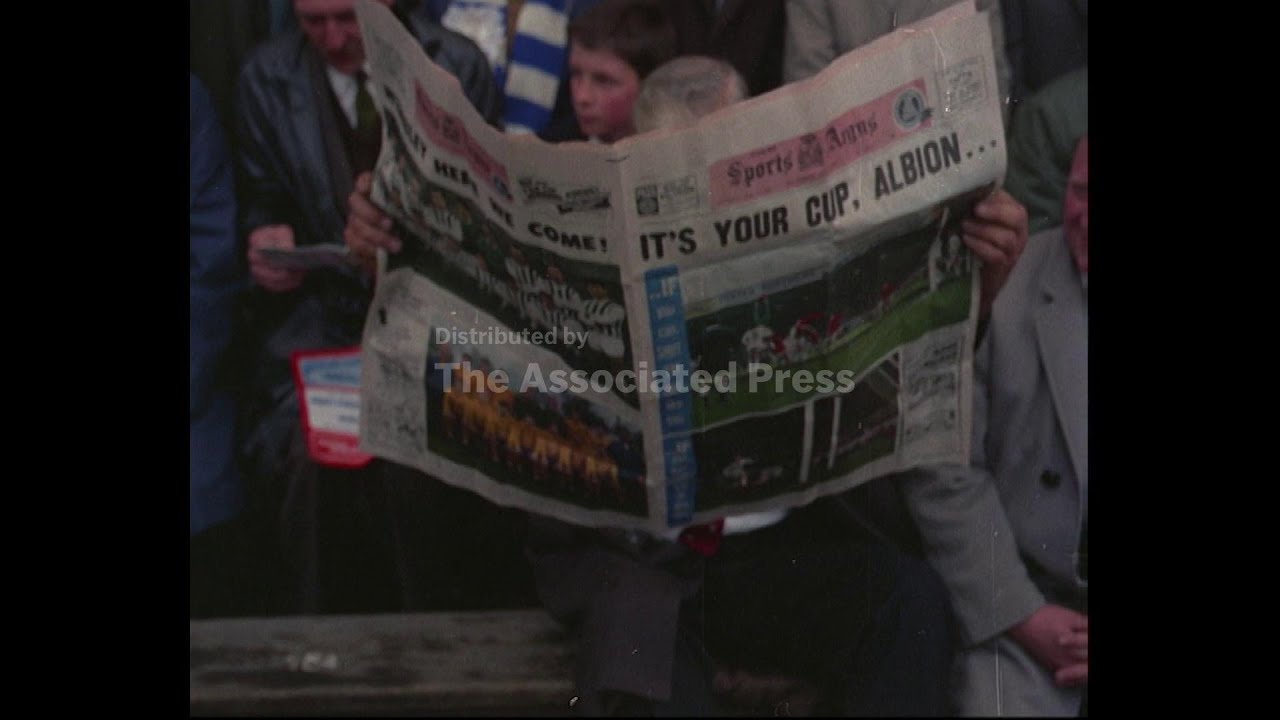 NEWS IN COLOUR: - THE CUP FINAL - COLOUR - NO SOUND - WEST BROMWICH ALBION v EVERTON