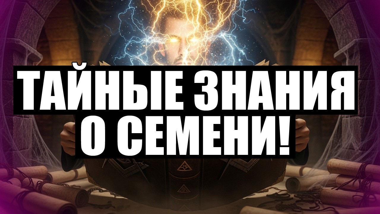 ЗАПРЕЩЕННЫЕ ЗНАНИЯ МАСОНОВ О СЕМЕНИ (ЭТУ ПРАВДУ СКРЫВАЛИ 500 ЛЕТ!) 👁️📐