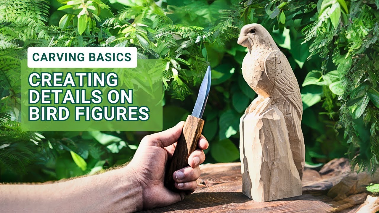 Hand Carved Birds | Parrot Detail Carving | Wood Carving Basics