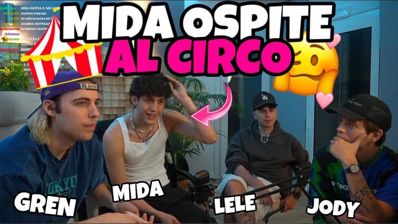 MIDA OSPITE AL CIRCO RACCONTA IL SUO PERCORSO AD AMICI!!🎪🔥