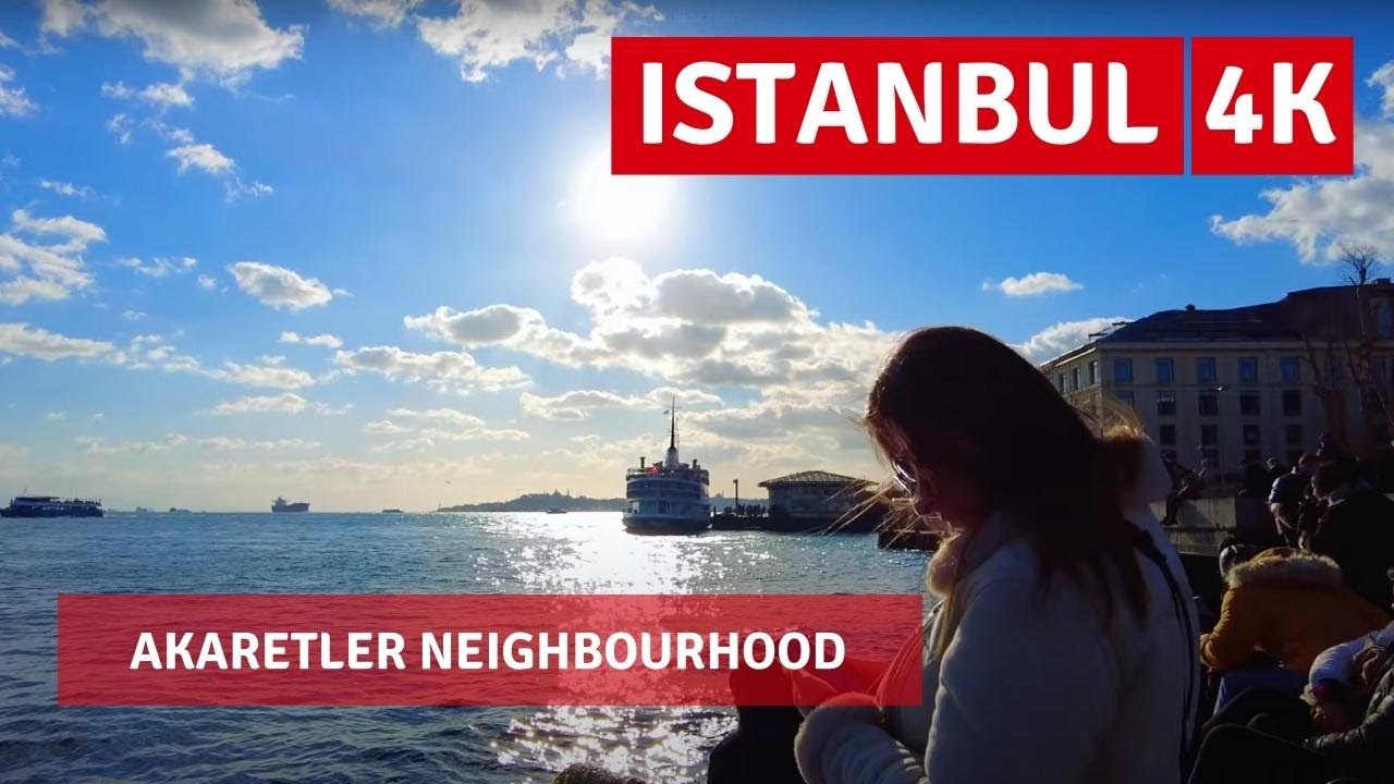Istanbul 2022 Akaretler Walking Tour 20 January|4k UHD 60fps