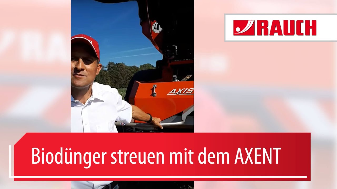Biolandwirte aufgepasst - Biod&uuml;nger streuen mit AXENT | Rauch Landmaschinenfabrik GmbH