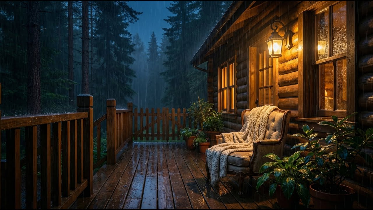 I Spent 7 Days Sleeping with Autumn Rainfall Sounds at the Forest Cabin and Here's What Happened