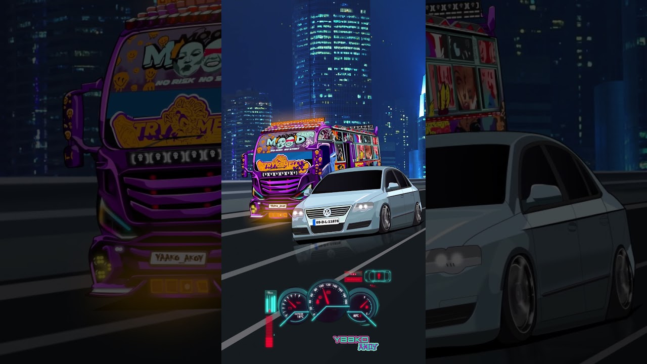 Mood Matatu x Passat Animation 🔥 Kenyan Street Vibe!