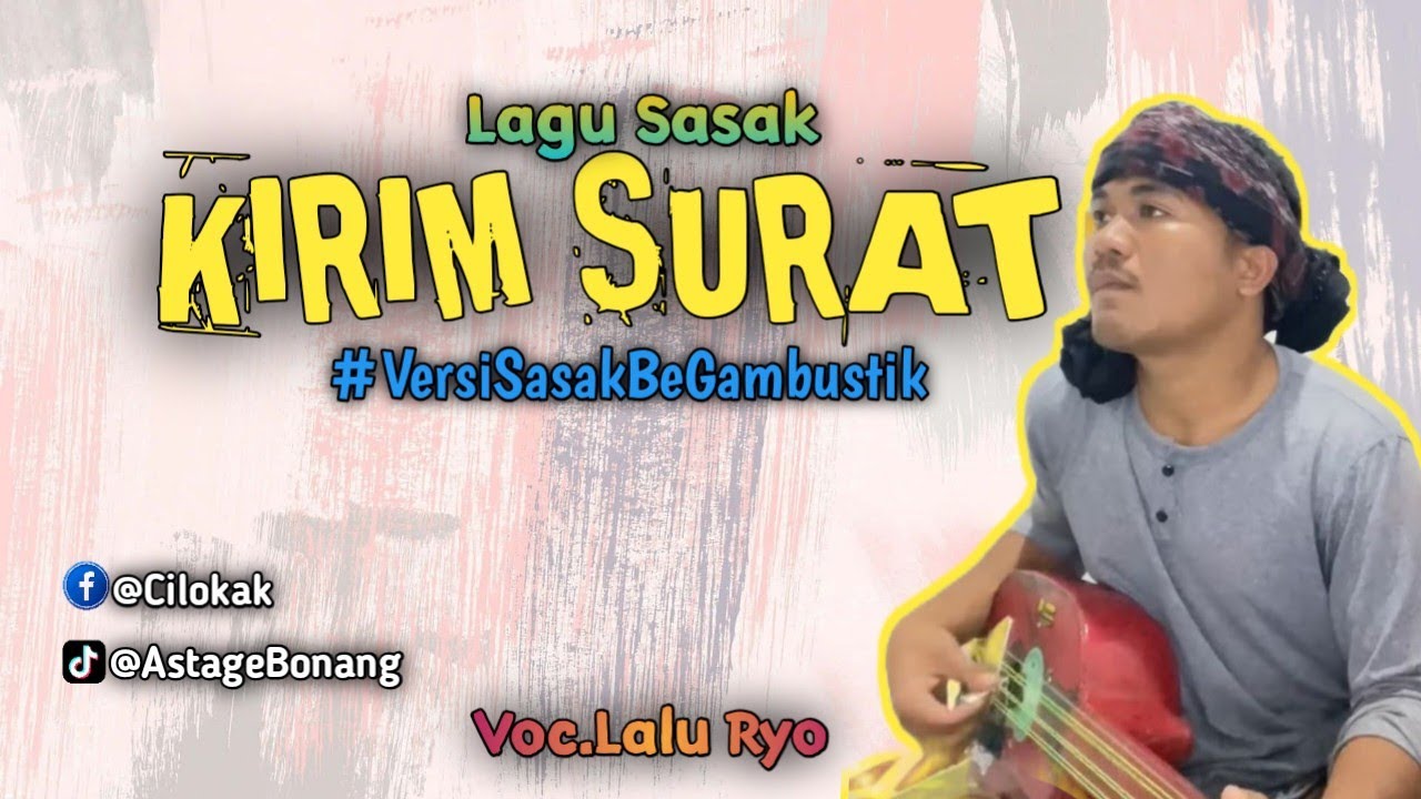 lagu sasak KIRIM SURAT versi gambus akustik   voc.laluryo  #voiceeffects #fyp #cilokaksasak 