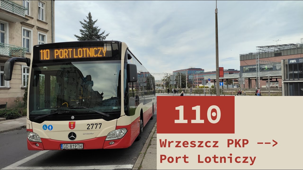 Gdańsk, linia 110: Wrzeszcz PKP - Port Lotniczy, Mercedes Citaro C2 2019 (2024 10 10)