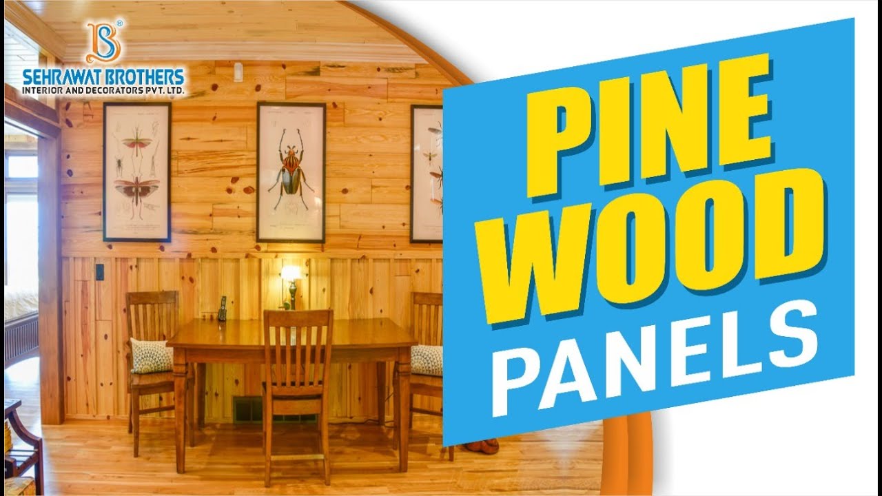 Pine Wood Panels | Natural pine wood wall partition design | How to install a decorative wood panel.