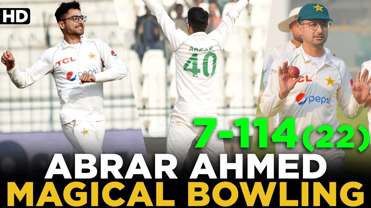 Magical Bowling On Debut By Abrar Ahmed | Pakistan vs England | 2nd Test Day 1 | PCB | MY2L