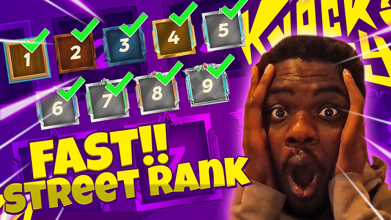 FASTEST WAY TO LEVEL UP YOUR STREET RANK - KNOCKOUT CITY