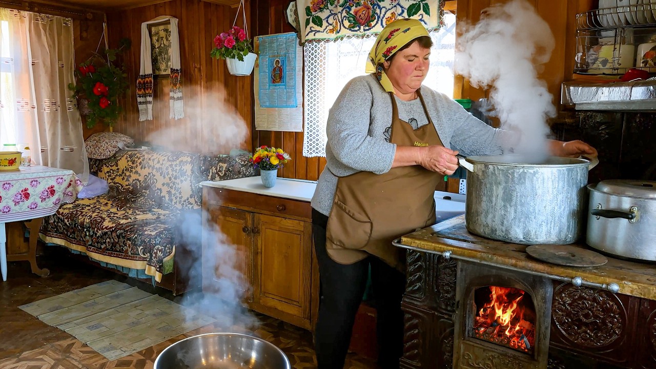 A Day in the Village: Feeding Cows, Butchering Meat, and Cooking a Rustic Meal