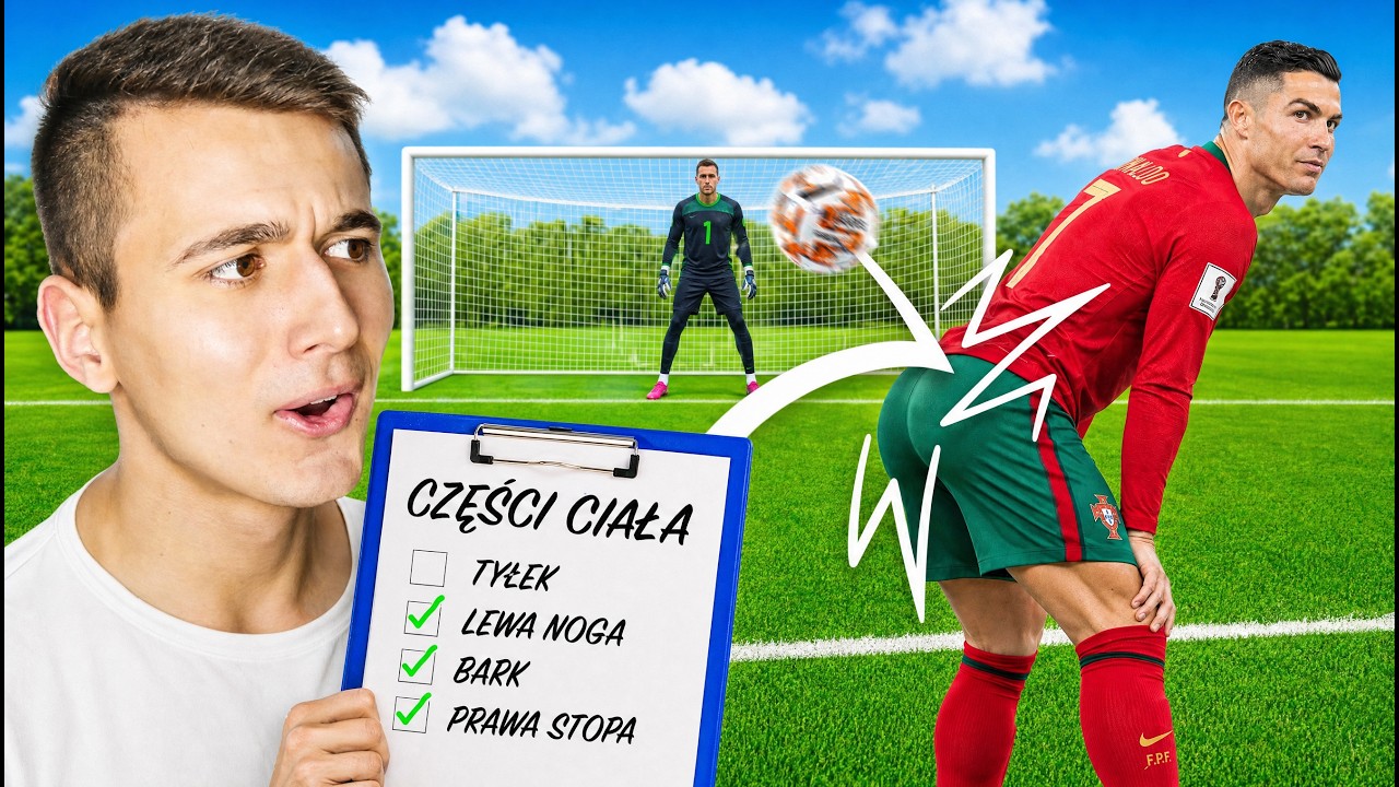 CRISTIANO RONALDO Z PĘKNIĘTYM JAJKIEM