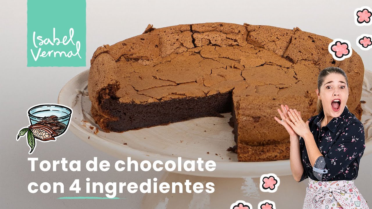 Torta de chocolate con solo 4 ingredientes