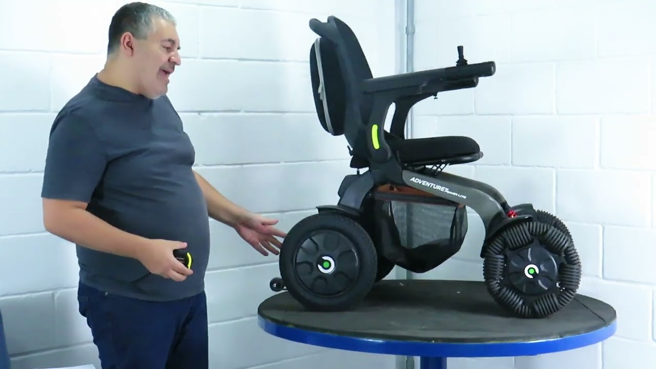 Cadeira de rodas motorizada Adventure Power lite - Performance - Molas suspensão - Obesos - Idosos
