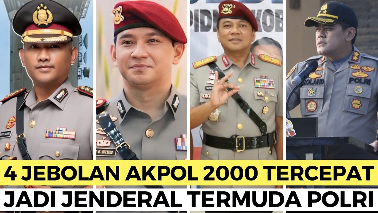 ADA PASARIBU DAN SITEPU, INILAH 4 JENDERAL RISING STAR AKPOL  2000 JADI JENDERAL TERMUDA POLRI