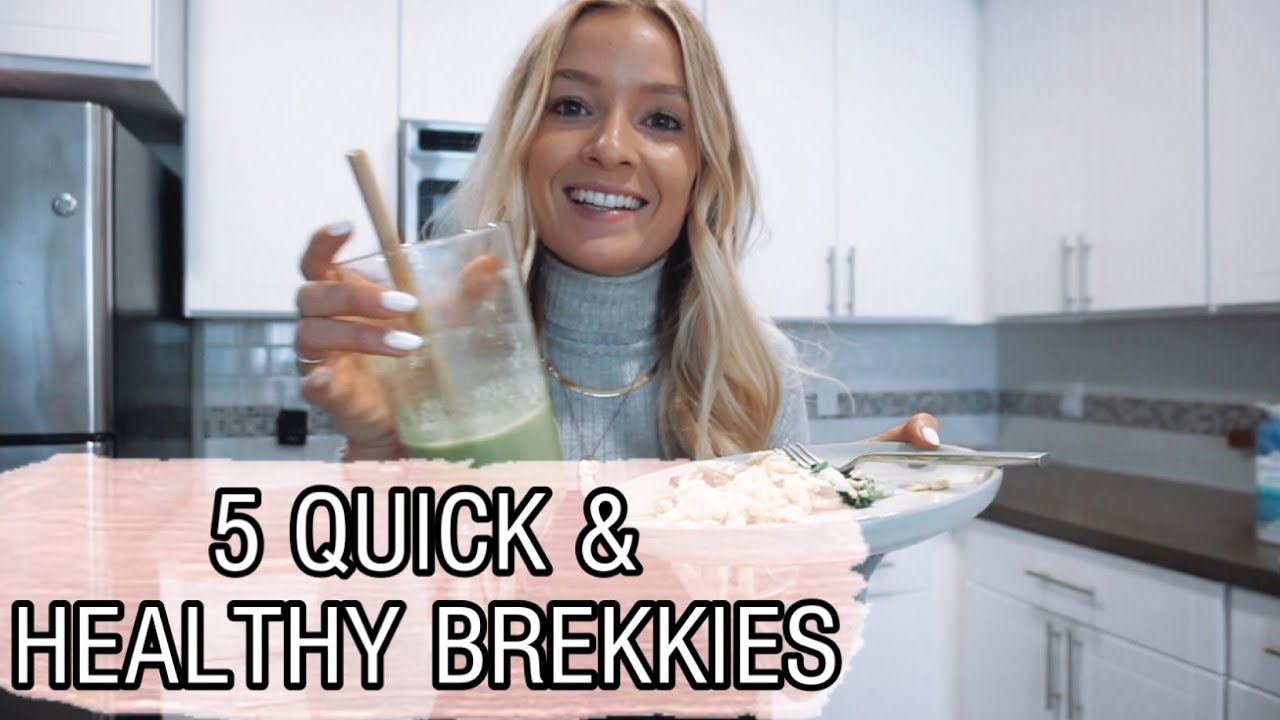 5 QUICK & HEALTHY BREAKFAST IDEAS // dairy-free + nutritious